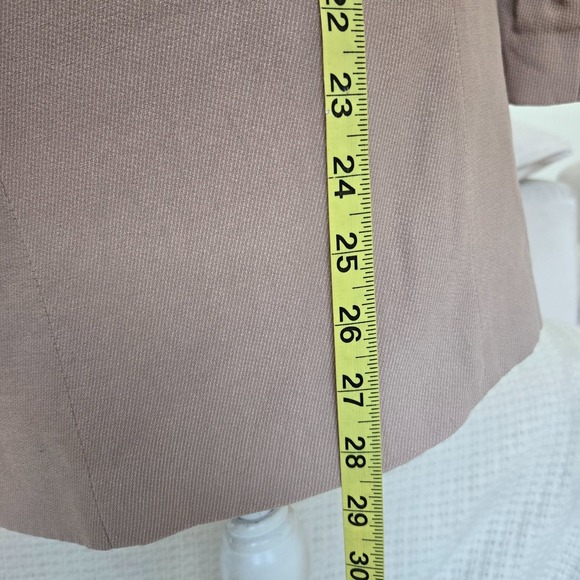 All Saints Sz 4 Womens Mauve Soft Chalk Pink Lined Alesia Lightweight‎ Blazer - Picture 6 of 6